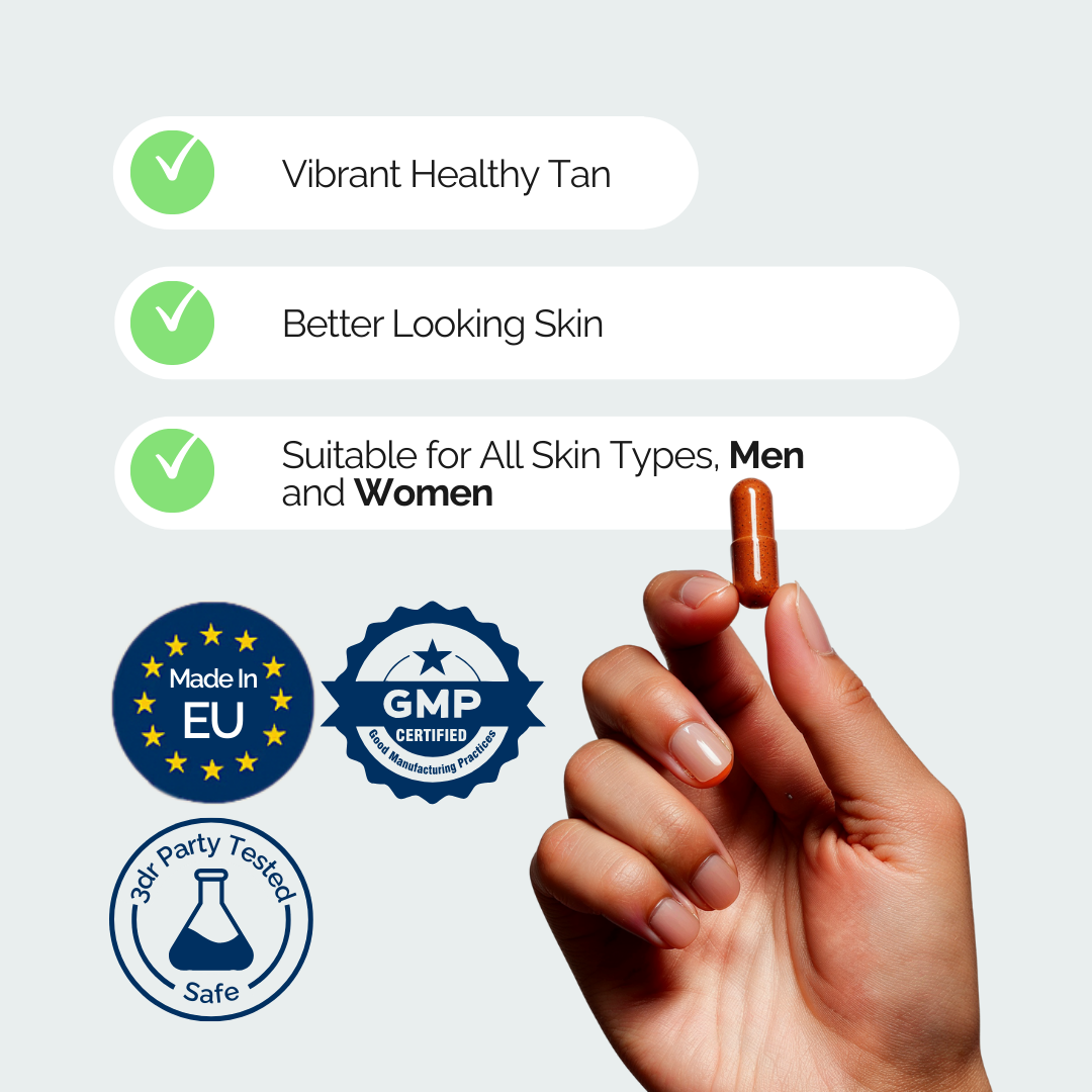 3x Tanning supplement 60 capsules